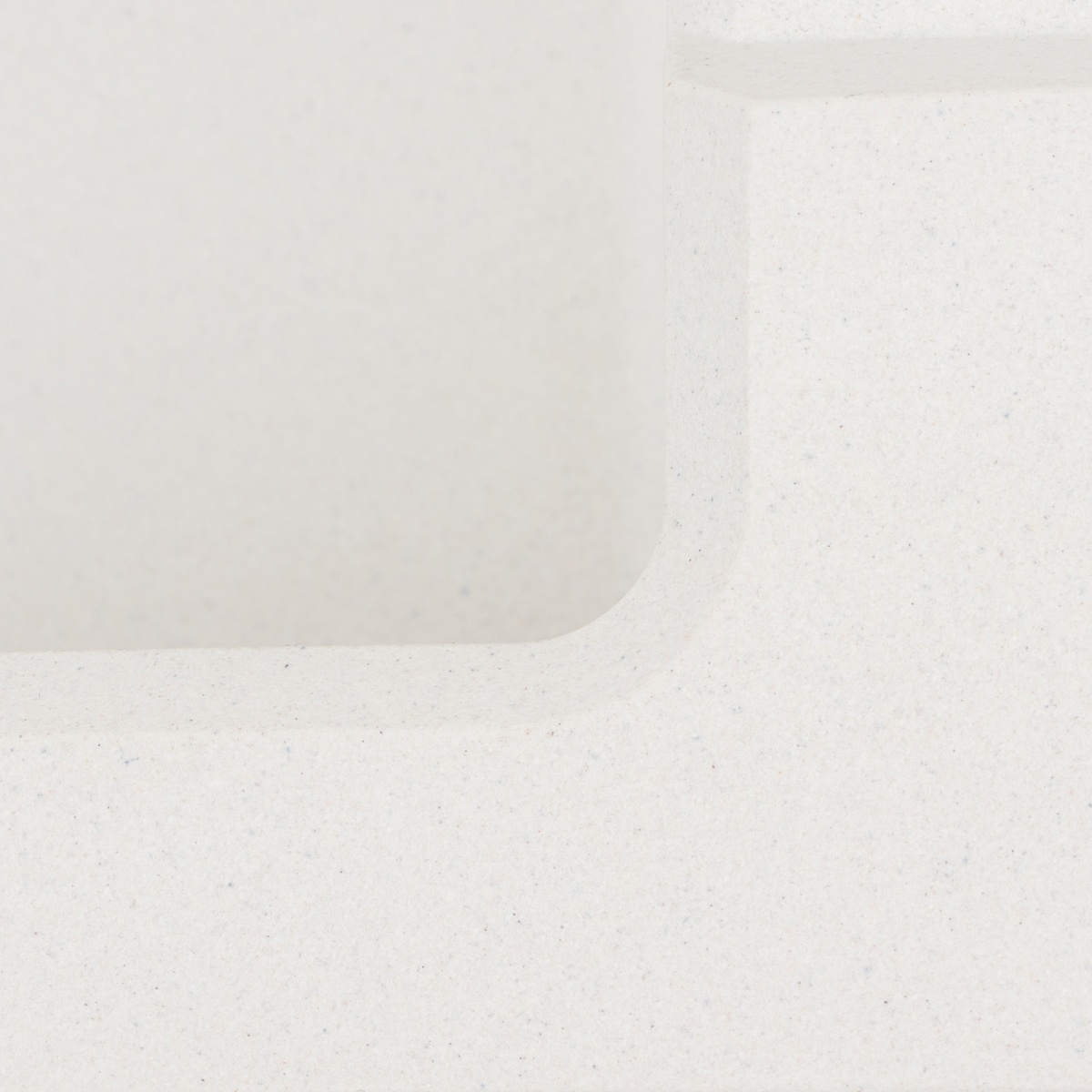 Мийка для кухні гранітна прямокутна PLATINUM 7843 SOLID 780x435x200мм без сифону біла PLS-A41349