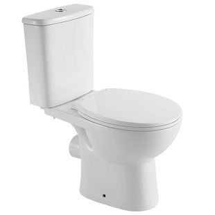 Унітаз підлоговий безобідковий білий PEARL PRIMA кришка мікроліфт випуск в стіну 000030999