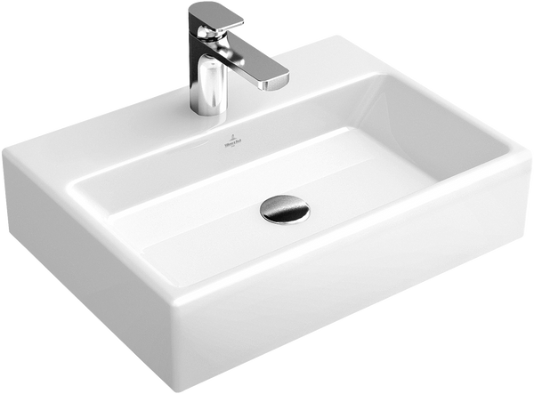 Раковина накладна на стільницю для ванної 420мм x 420мм VILLEROY&BOCH MEMENTO білий прямокутна 51336L01