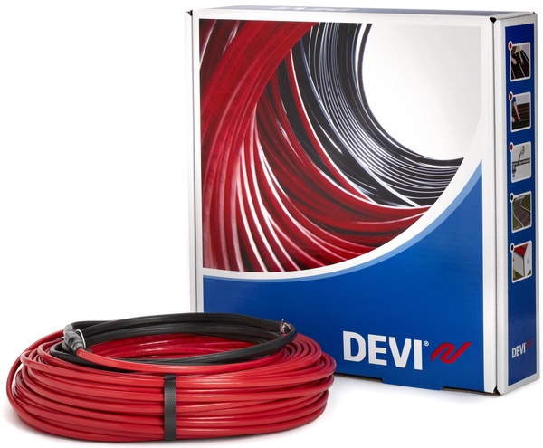 Нагрівальний кабель для теплої підлоги DEVI DEVIflex™ 18T 6.8м² 1005Вт 140F1410