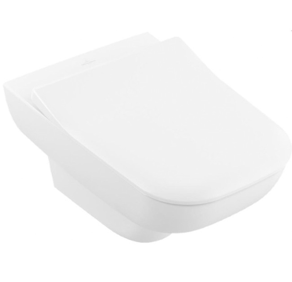 Унітаз підвісний безобідковий білий VILLEROY&BOCH JOYCE із сидінням з мікроліфтом 5607HR01
