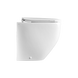 Унитаз напольный безободковый белый без бачка AXA White Jam без сиденья выпуск в стену 3312601 3 из 5