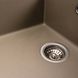 Мийка для кухні гранітна прямокутна PLATINUM 7050 CASCADA 700x500x200мм без сифону бежева PLS-A42105 5 з 8
