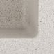 Мийка для кухні гранітна квадратна PLATINUM 4040 RUBA 440x440x200мм без сифону біла PLS-A40833 8 з 8