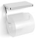 Тримач для туалетного паперу із поличкою LANGBERGER Elegance прямокутний із нержавіючої сталі хром 2135041B 1 з 2
