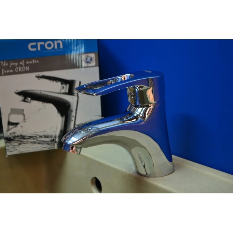 Змішувач для умивальника одноважільний CRON Hansberg 001 хром силумін CR0025