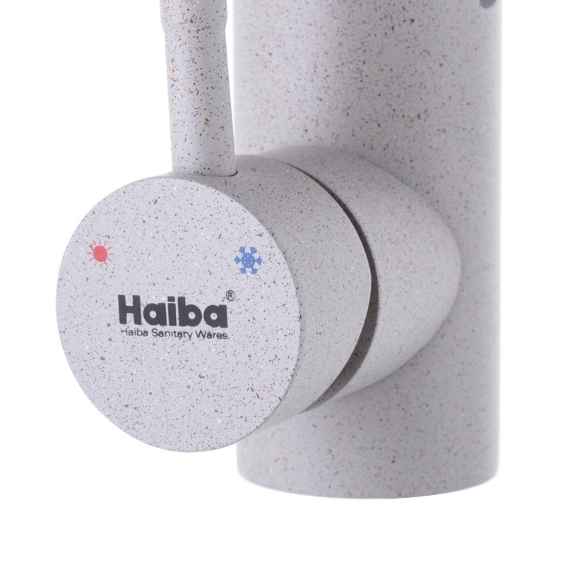 Cмеситель для кухни однорычажный HAIBA SUS 011 серый нержавеющая сталь HB0996