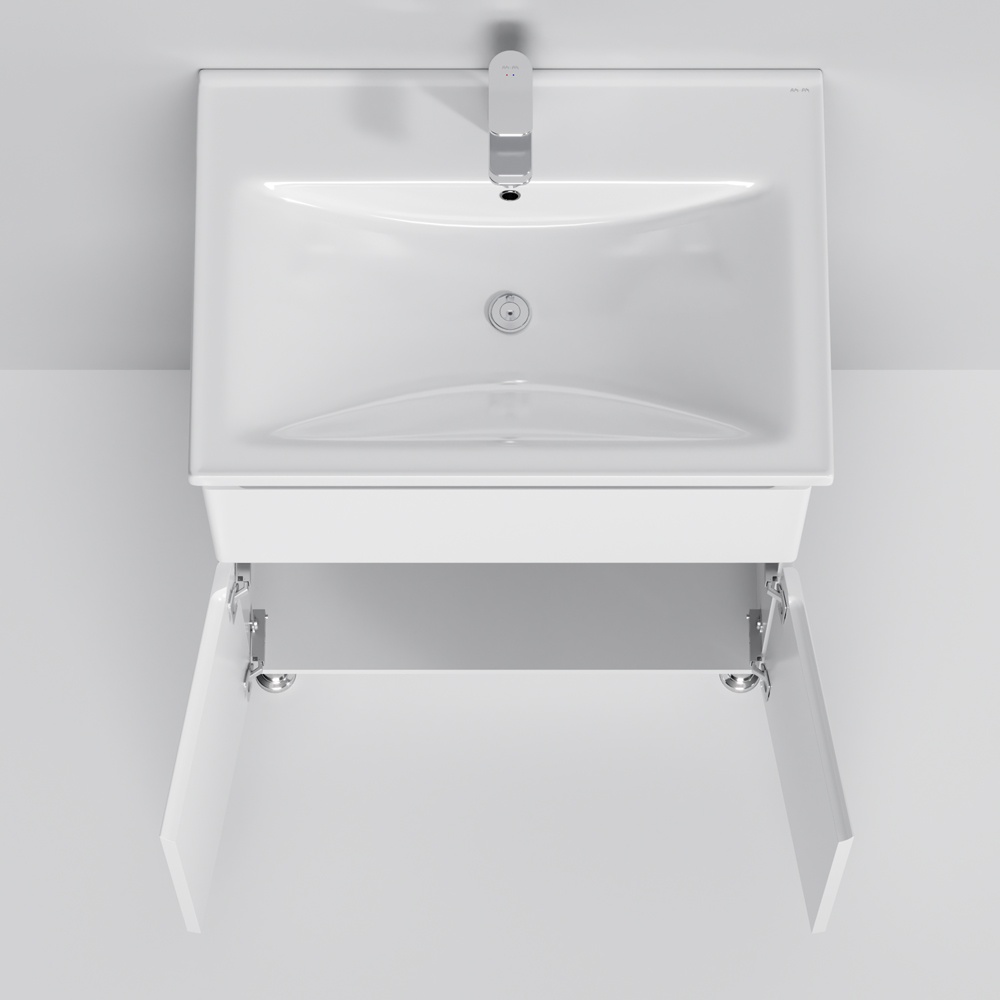 Тумбочка із умивальником для ванної AM.PM X-Joy 65x85x45см на підлогу білий M85-FSX0653-WC0653WG38