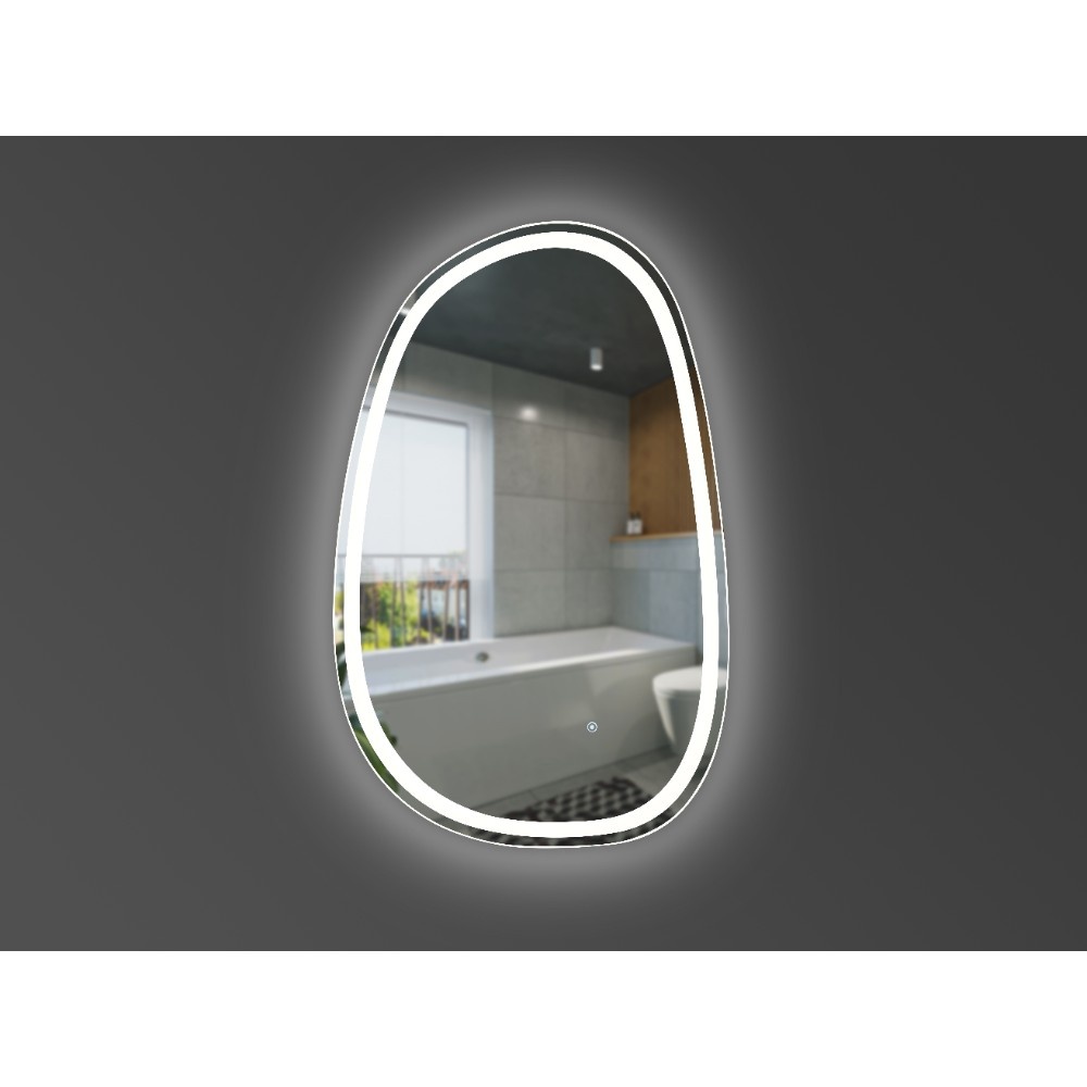 Зеркало в ванную DEVIT Style 82.8x52.8см c подсветкой овальное 5415080