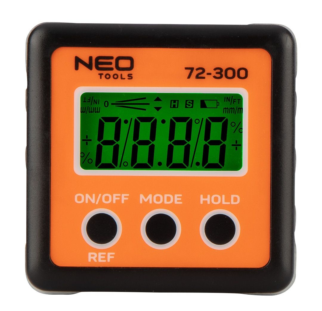 Угломер Neo Tools,±0.1град,4 единицы измерений,магнит