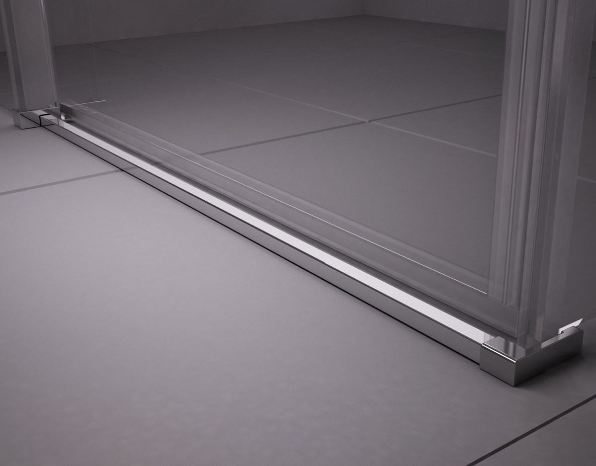 Дверь для душевой ниши RAVAK Matrix MSD2-100 R стеклянная раздвижная двухсекционная 195x100см прозрачная 6мм профиль сатин 0WPA0U00Z1