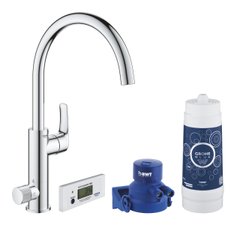 Змішувач для кухні із краном для фільтрованої води GROHE Blue Pure Eurosmart хром латунь 30383000