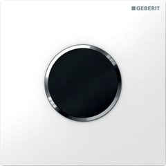 Кнопка слива для инсталляции сенсорная GEBERIT Sigma 10 HyTronic металлическая одинарная глянцевая белая 116.035.KJ.1