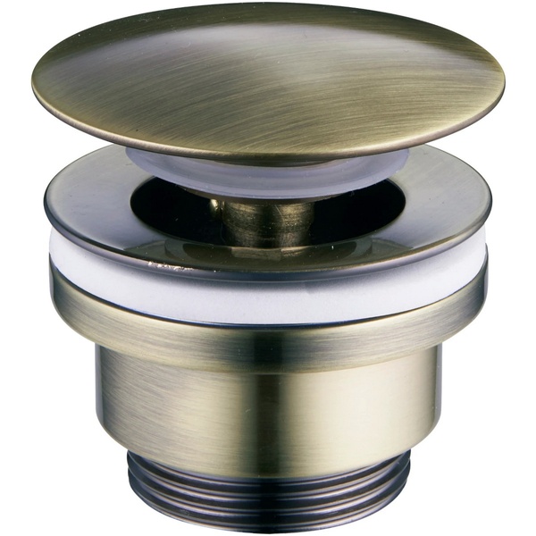 Донний клапан натискний для раковини MEXEN без переливу латунь 1 1/4" матований сатин MEX-79930-40