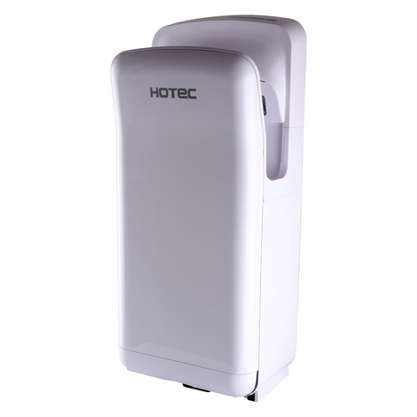 Электросушилка для рук настенная сенсорная HOTEC 11.101 ABS White на 1300Вт 300x220x685мм пластиковая белая 000020512