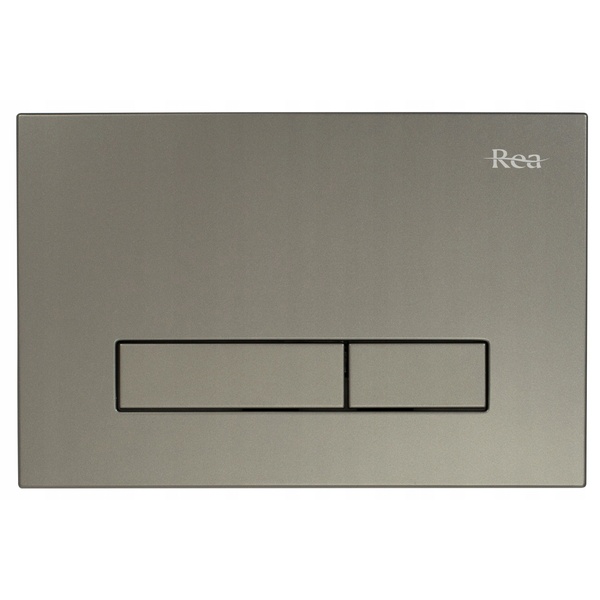 Кнопка слива для инсталляции REA E5695 H NIKIEL пластиковая двойная матовая сатин reay-00000000096