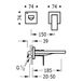 Змішувач для умивальника одноважільний настінного монтажу TRES Cuadro хром латунь 00620012 2 з 2