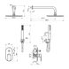 Душова система прихованого монтажу KOLLER POOL Round Arc із верхнім душем латунь хром RASC0450 2 з 2
