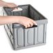 Ящик для зберігання з кришкою MVM пластиковий сірий 230x290x420 FB-1 30L GRAY 4 з 20