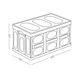 Ящик для зберігання з кришкою MVM пластиковий сірий 230x290x420 FB-1 30L GRAY 2 з 20