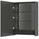 Шкафчик подвесной с зеркалом в ванную AQUARIUS Silver 60x75x15см c подсветкой серый AQ-U1665196097 2 из 2
