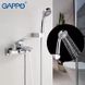 Змішувач для ванної одноважільний із коротким виливом GAPPO хром латунь G3007 2 з 5