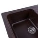 Мойка для кухни гранитная прямоугольная PLATINUM 7850 VERONA 780x500x180мм без сифона коричневая PLS-A25163 7 из 11