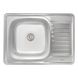 Кухонна мийка сталева прямокутна IMPERIAL 500мм x 690мм мікротекстура 0.8мм із сифоном IMP695008MICDEC 1 з 7