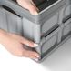 Ящик для зберігання з кришкою MVM пластиковий сірий 230x290x420 FB-1 30L GRAY 8 з 20