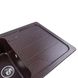 Мийка для кухні гранітна прямокутна PLATINUM 7850 VERONA 780x500x180мм без сифону коричнева PLS-A25163 9 з 11