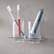 Стакан для зубних щіток підвісний подвійний EMCO Art хром скло 1625 001 00 3 з 4