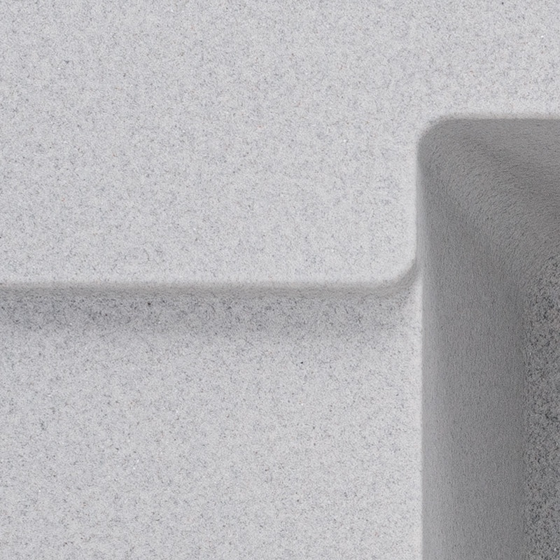 Мийка для кухні гранітна прямокутна ZERIX ZS-6250S-09 620x500x200мм із сифоном сіра ZX4591
