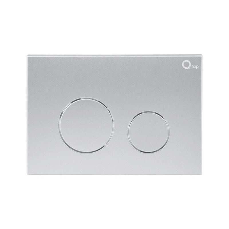 Комплект інсталяції Q-TAP Nest/Swan кнопка сатин безобідковий унітаз Q-TAP з кришкою мікроліфт дюропласт QT16335179W45152