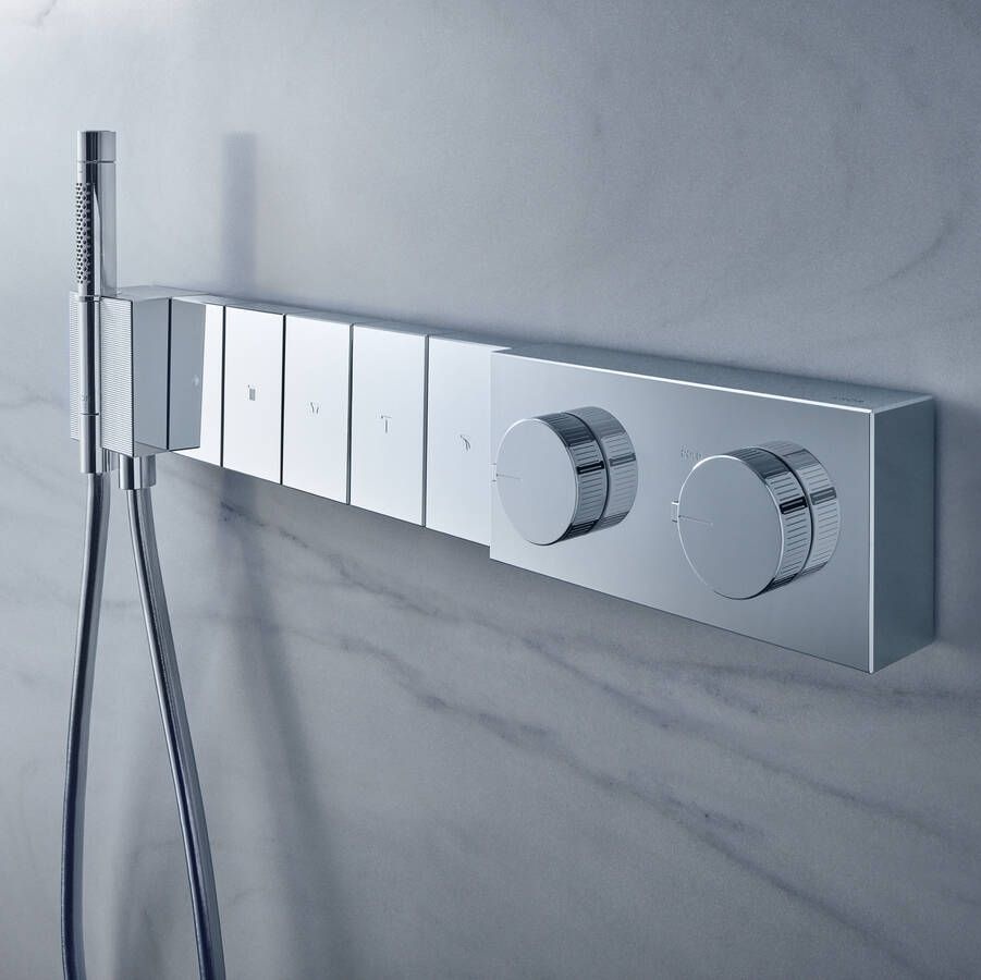 Внешняя часть смесителя без скрытой части HANSGROHE AXOR Edge хром латунь 684x104мм 46730000