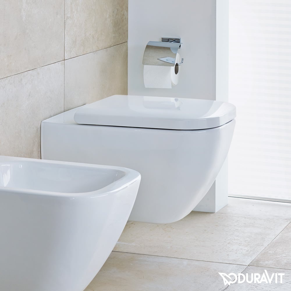 Сидіння для унітазу DURAVIT Happy D.2 із мікроліфтом дюропласт 359x430мм швидкознімне 169мм між кріпленнями біле 0064590000