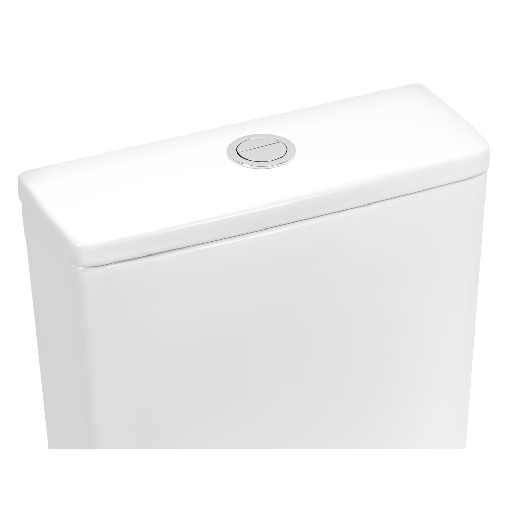Унітаз-компакт підлоговий безобідковий білий Q-TAP Scorpio кришка мікроліфт випуск в стіну QT14222125ARW