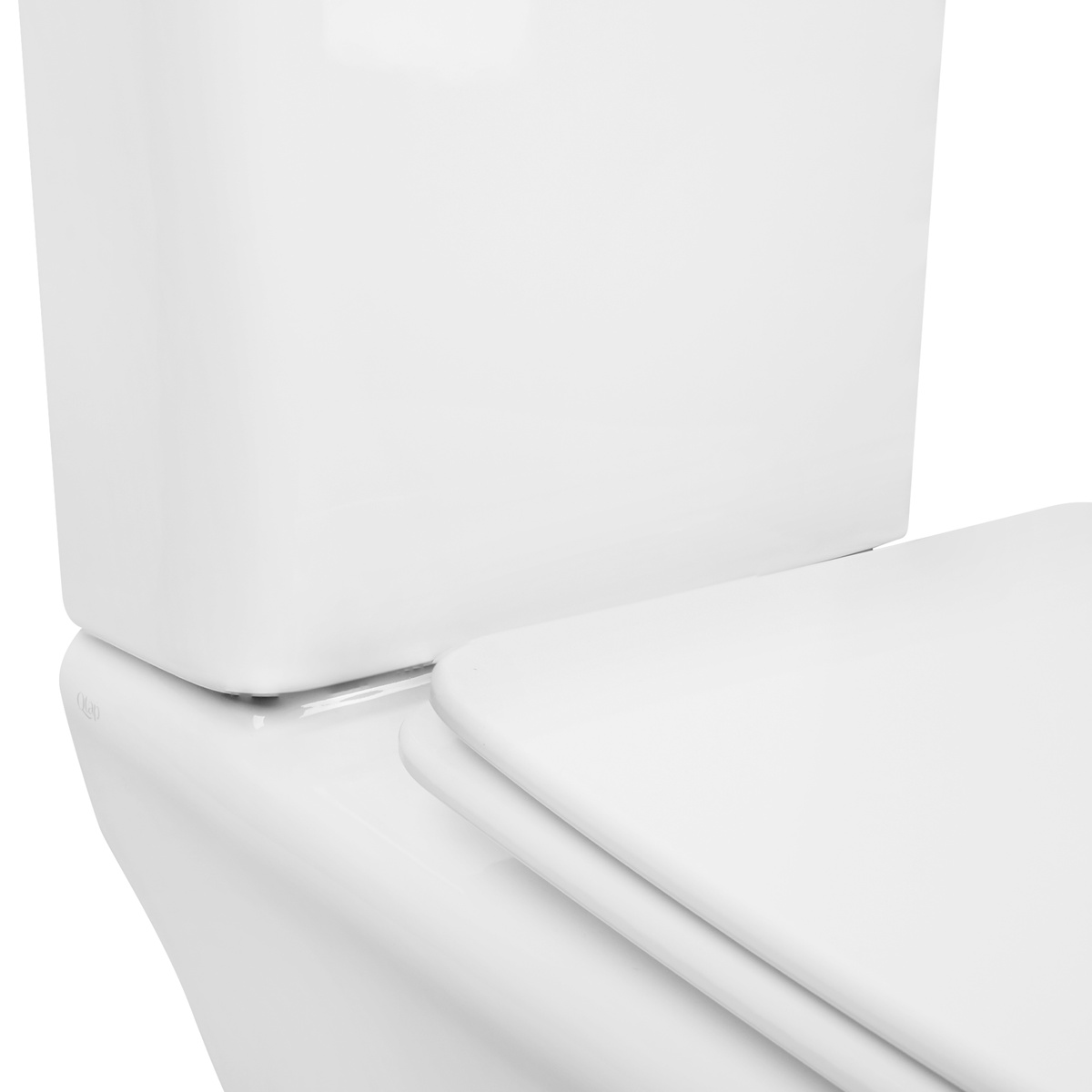 Унитаз-компакт напольный безободковый белый Q-TAP Kalao сиденье микролифт выпуск в стену QT08221213A W