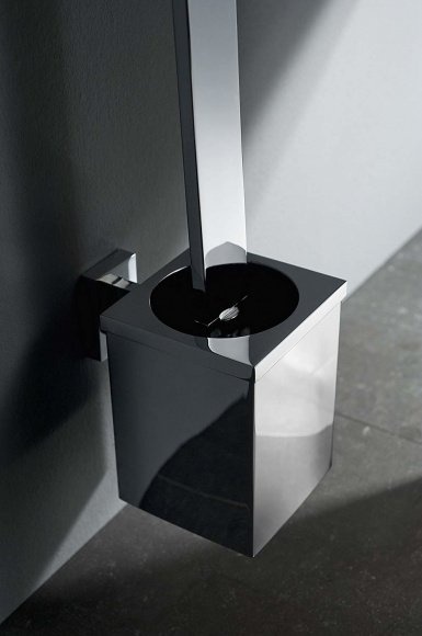 Щетка туалетный с подставкой подвесной HACEKA Edge хром металл 1143816