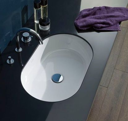 Умывальник врезной для ванны под столешницу 540мм x 340мм VILLEROY&BOCH ARCHITECTURA белый овальная 41766001
