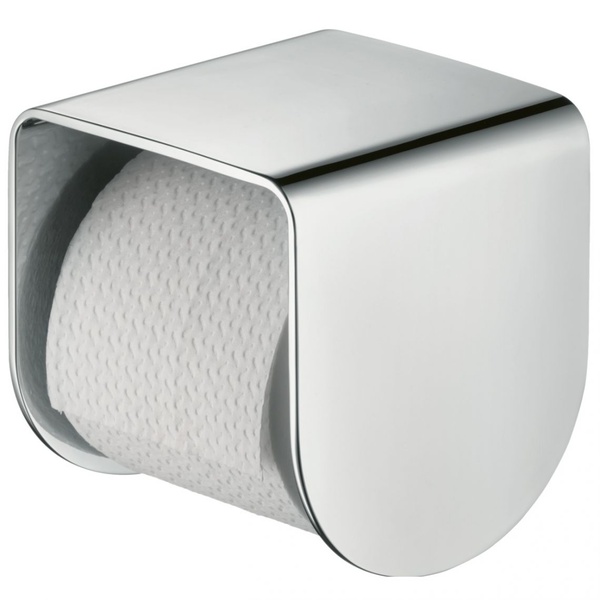 Тримач для туалетного паперу із поличкою HANSGROHE AXOR Urquiola 42436000 округлий металевий хром