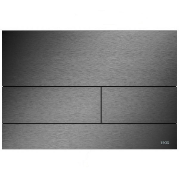 Кнопка слива для инсталляции TECE Square II металлическая двойная матовая черная 9240836