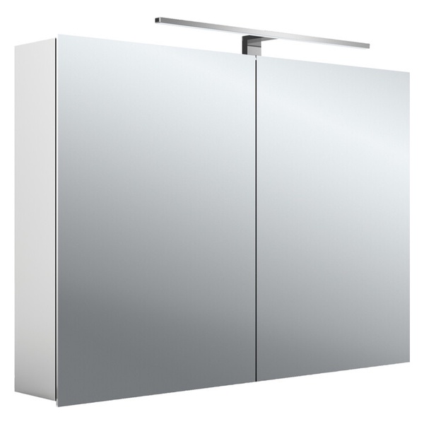 Шкафчик подвесной с зеркалом в ванную EMCO 100x74.6x15.5см c подсветкой серый 949805052