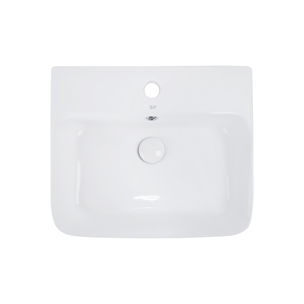 Раковина подвесная для ванной 495мм x 420мм Q-TAP Virgo белый прямоугольная QT18112258W