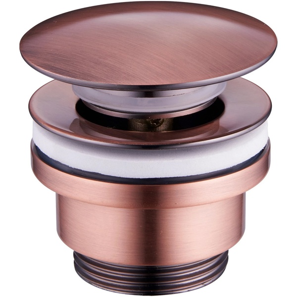 Донний клапан натискний для раковини MEXEN без переливу латунь 1 1/4" матований бронзовий MEX-79930-45
