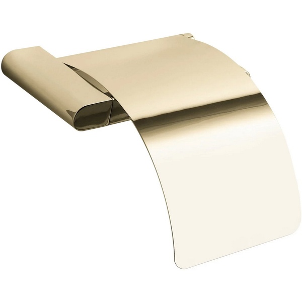 Держатель для туалетной бумаги с крышкой MEXEN Adox округлый металлический золото MEX-70182333-50