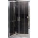 Двері для душової ніші RAVAK 10° DP4-120 скляні універсальні розсувні чотирисекційні 190x120см прозорі 6мм профіль хром 0ZKG0C00Z1 1 з 3
