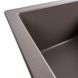 Мийка для кухні гранітна прямокутна PLATINUM 5851 ARIA 575x495x190мм без сифону коричнева PLS-A40820 4 з 7