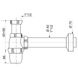 Сифон для кухонной мойки WIRQUIN впуск 1 1/2" выпуск горизонтальный белый 9542830 7 из 7