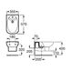 Биде подвесное ROCA DAMA SENSO белое с сиденьем A357515000+A806510004 2 из 2