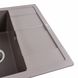 Мийка для кухні гранітна прямокутна PLATINUM 5851 ARIA 575x495x190мм без сифону коричнева PLS-A40820 3 з 7